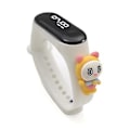 Miniatyrbillede 2 af 2: Børne Tegnefilm Ur LED Digital Touch Screen Lysende Display Vandafvisende (Hvid Doraemon)