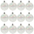 Miniatyrbild 1 av 3: 12 st Transparenta Bolldekorationer Jul Pärlliknande Bubbla Färgglada Boll Juldekoration Boll 6x6cm