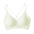 Miniatyrbild 4 av 5: Dam BH Jelly Strip Support T-shirt BH Underkläder Push up BH Vadderade Braletter(M Grön)