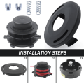 Pikkukuva 2 / 5: Spool Cap Kit for STIHL FS44 FS80 FS85 FS100 FS110 FS120 FS130 FS
