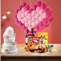 Miniatyrbillede 5 af 5: 18 lyserøde blomsterpomponer til en piges dåb, silkepapirpomponer. Dekoration til en fødselsdag eller en babyshower