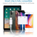 Miniatyrbild 5 av 5: 1PC Hörlursadapter för iPhone 2 i 1 Lightning till 3,5 mm Jack H