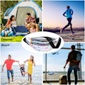 Miniatyrbillede 4 af 5: Bum Bag, Unisex City Bum Bag med Holografisk Effekt, Multi-lomme