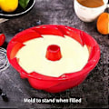 Pikkukuva 3 / 5: Silikoninen Bundt-kakkuvuoka, tarttumaton, kakkumuotti, hyytelö, leipä