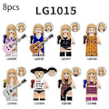 Miniatyrbild 1 av 5: 8 st Taylor Swift Action Figure Byggklossar Montering Minifigurer Mini Figurer Leksak Swiftie Presenter ( )