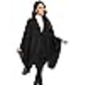 Miniatyrbild 4 av 6: Poncho Dam Kvinna Vinter Varm Elegant Poncho Pläd Poncho Kappa Stickad Poncho Kavaj Vinter Poncho Halsduk Kvinna Present till Födelsedag Jul