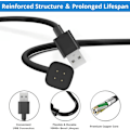 Miniatyrbilde 2 av 5: Lader for Fitbit Versa 4 / Sense/Versa 3 / Sense 2 (2-pakning/3,3 fot erstatning Fitbit Versa & Sense Smart Watch laderdock stativ ladekabel