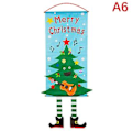 Miniatyrbillede 1 af 2: Julepynt til Dør 2023 - Merry Christmas Banner Dekoration til Hjemmet (A6)