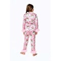Pikkukuva 2 / 4: Pikkulasten tytön pyjamapaita, 2 osaa, nappi-kiinnitys, kotikäyttöön, joulu, pienille lapsille, yöasu (9-10 vuotta, vaaleanpunainen)