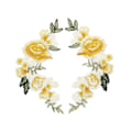 Miniatyrbillede 4 af 6: 14 stykker blomsterbroderede patches sy på patches rose patch til Jea