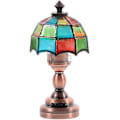 Miniatyrbillede 1 af 2: 1/12 Minihus Miniature Paraplyformet Lampskærm LED Bordlampe Lys