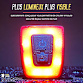 Pikkukuva 4 / 5: LED-polkupyörän takavalo - 3 takavalon tilaa - USB-ladattava - Wat