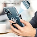 Miniatyrbilde 3 av 4: Riperesistent telefondeksel med ringholder for Apple 13-serien (13 pro max Transparent svart)