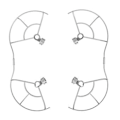 Miniatyrbillede 1 af 5: Crash Ring Propellerbeskyttelse til Mini 3 Pro - Anti-kollisionsdækning 4 stk./sæt
