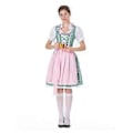 Pikkukuva 4 / 5: UUSI Päivitys Naisten Oktoberfest-asu Saksalainen Dirndl-mekko Baijerilainen Karnevaalijuhla-asu (S Vihreä)