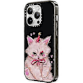 Miniatyrbilde 2 av 2: Kompakt etui for iPhone 15 Pro [Testet for fall fra 2x militærstandard / Fallbeskyttelse fra 1,2 meter] - Clown Kitty - Klar svart