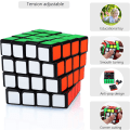Miniatyrbillede 4 af 5: 4x4 4x4x4 Magisk Terning Magisk Speed ??Cube Voksen Børns Feriegave (Sort)