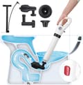 Högtryckstoalettplunger, plunger ejektor, handfatsplunger, toil
