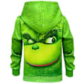 Miniatyrbild 3 av 4: Barn Pojkar Jul Grinch 3D Tryckt Hoodies Huvtröja Pullover Toppar (9-10 År)