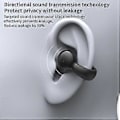 Miniatyrbillede 3 af 5: Bluetooth headset opgraderet version clip-on øre stereo ekstern lyd skader ikke øret business sportsmodeller løbevolumen (Hvid)