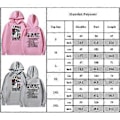 Miniatyrbillede 2 af 2: Taylor Swift The Best Tour Fans Par Hoodies Langærmet Trykt Hættetrøje Efterårssweatshirt (L Sort)