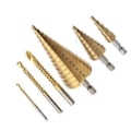 Miniatyrbild 2 av 5: 6-pack Stegborr Set Metall Slitstark Hög Hårdhet Upprepande Stegborr 3-pack Stegborr 3-pack Sågborr 103mm( )