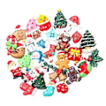 Miniatyrbillede 2 af 2: 50 stk. Blanke Resin-Vedhæng Julecharms Pynt Håndværk Dekoration (Assorteret Mønster)