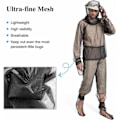 Pikkukuva 3 / 5: L/XL Mehiläishoitopuku Anti Mosquito Ultrakevyt Mesh Insect Full B