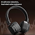 Pikkukuva 4 / 5: Kuulokkeet amerikkalaisella retrotyylillä, langattomat Bluetooth 5.3 subwooferilla (musta)