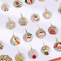 Miniatyrbillede 5 af 5: 2024 Julekalender med 24 Dages Nedtælling - Julebørn Xmas Overraskelse Blind Box Gave - Piger DIY Armbånd Halskæde Charm Vedhæng Smykkefremstillingssæt ( )