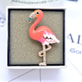 Pikkukuva 3 / 3: Muodin persoonallinen flamingo-solki naisten asusteiden pinni eläin
