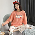 Pikkukuva 1 / 4: Joulupyjamat, perheen yhteen sopivat pyjamat, pyjamasetti, syksy, pitkähihainen, piirretty Snoopy-pyjama naisille Xxl 70-80kg 08