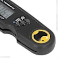 Miniatyrbilde 3 av 5: Mattermometer Sammenleggbar Vanntett Elektrisk Kjøtttermometer Probe Rask Temperaturmåling for Grillmatlaging Svart