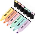 Höglysare, Pastellfärger Chisel Tip Marker Pen, Blandade färger