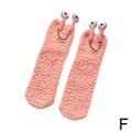 Miniatyrbilde 5 av 5: 2 par The Floor Socks Sove Strømper for Jenter Midtre Rør Strømper Stilig Tykke barn Rosa