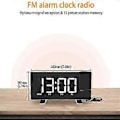 Miniatyrbild 5 av 5: Projektionsväckarklocka, Digital Radioklocka för Tunga Sovare (svart vit)