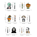 Pikkukuva 5 / 5: Auton takalasin tarrat animoitu liikkuva aaltoileva pyyhinterän tarra ja käsi Halloween-kauhujuhliin auton koristeluun (E)