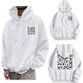 Miniatyrbillede 1 af 3: F**k You QR-Kode Hoodie, QR Scan Kode Joke Sjov Hoodie Unisex, Tyk Vinter Sweatshirt Trøjer Topper (M Hvid)