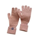 Miniatyrbillede 1 af 4: Vinterhandsker til Touchscreen Strikkede Handsker Elastiske Manschetter Handsker til Mænd Kvinder (Pink)