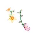 Miniatyrbilde 5 av 5: Akryl Tassel Ørepynt for Kvinner Harpiks Perleblomster Ørepynt Be
