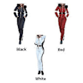 Miniatyrbillede 3 af 5: Dame Vinter Vandtæt Ski Snowboard Sportstøj Dragt Hætte Foxs Pels Jumpsuit (XL Sort)