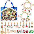 Miniatyrbilde 3 av 4: Julekalender Armbånd Jenter 24 Dager Juleteller Kalender (B)