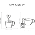 Miniatyrbild 2 av 4: 2 st metallkaffeskylt väggdekor kaffemattall väggkonst kaffe
