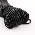 Miniatyrbillede 4 af 5: 80m/Spole 2mm Sort Satin Sort Nylon Snøre til Fremstilling af Armbånd,