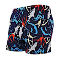 Miniatyrbillede 1 af 5: Fianao Mænds Badebukser Farverige Print Hurtigtørrende Slim Fit Badebukser til Strand (2XL Hvid)