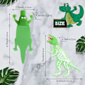 Pikkukuva 3 / 3: 2 kappaletta hain kirjanmerkki lapsille pojille dinosaurus kirjanmerkki jättiläinen viileä lasten 3D kirjanmerkit valaiseva 3D sarjakuvaeläin boo