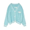 Miniatyrbillede 1 af 2: Dametøj Taylor Swift 1989 Trøje Strikket Løstsiddende Casual Cardigan Åben Front Jumper Frakke Jakke Overdele Fans Gave (XL Blå)