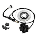Miniatyrbillede 1 af 5: Bremseskivebremsesæt Bremseskivebremsesæt Bremseklods Disk Rotor til 50cc 110cc 125cc 150cc 200cc 250cc