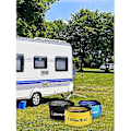 Miniatyrbillede 2 af 5: Vandafvisende RV Slange Opbevaringspose med Åndbar Mesh, Blå 600D Oxford Klud, til Udendørs, Bil RV Campingvogne Kabel Organizer (1 stk)( )