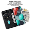 Miniatyrbillede 3 af 5: Til Xiaomi Redmi Note 14 5G Stand Case 7-Formet Mønster Præget Læder Telefon Cover (Style F)